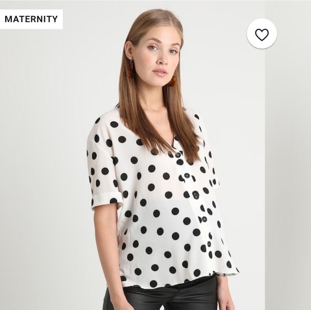 NWT New Look Maternity (asos) polka dot shirt